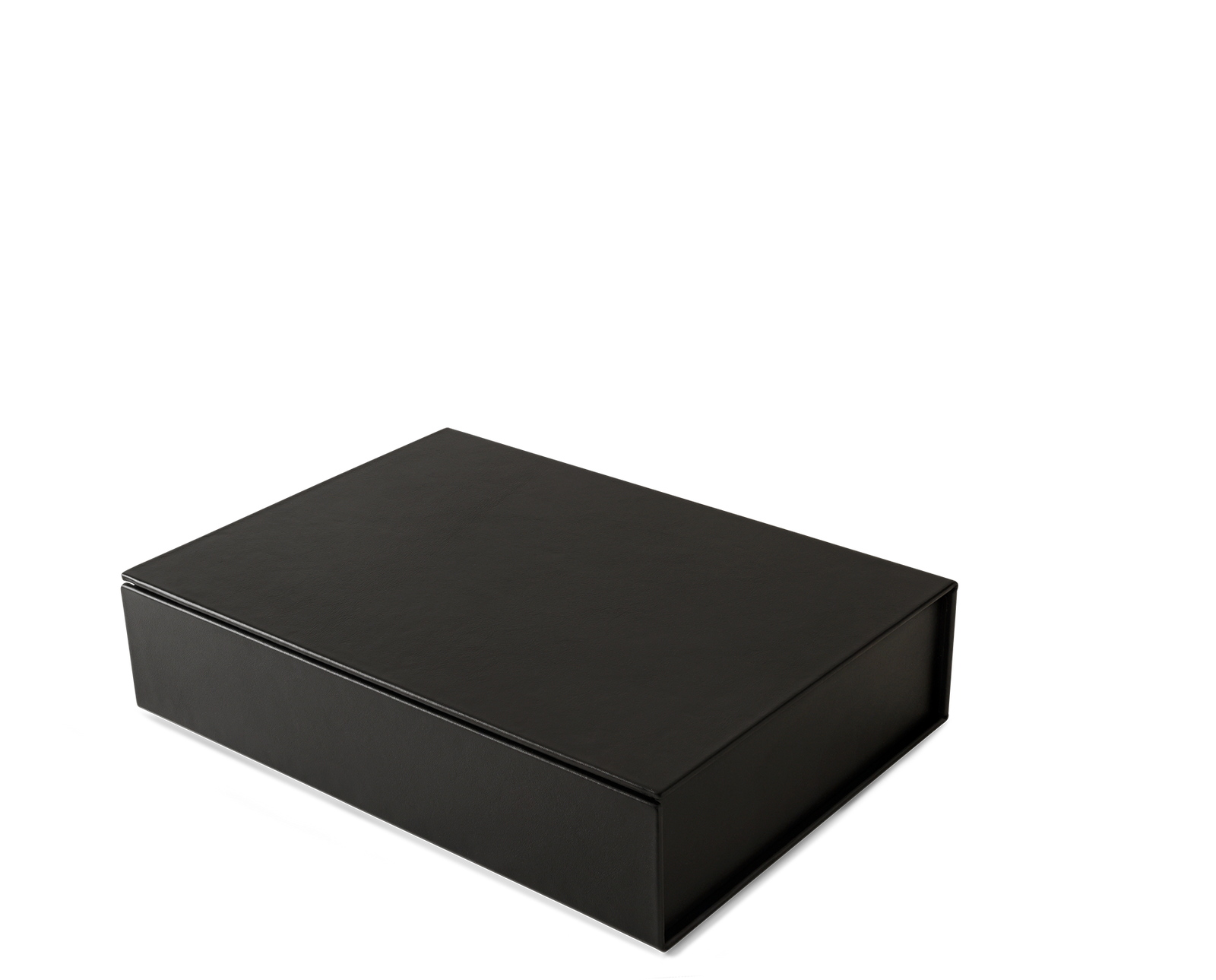 The Bookbox: Black Surplus Leather Box - Large | August Sandgren