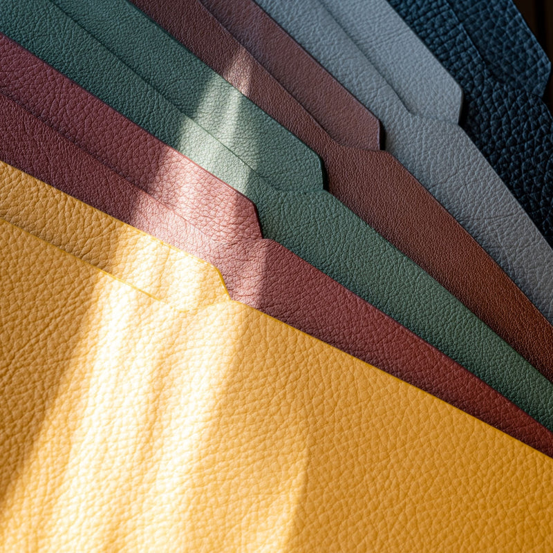 The Filefolder: Leather - Saffron - A4