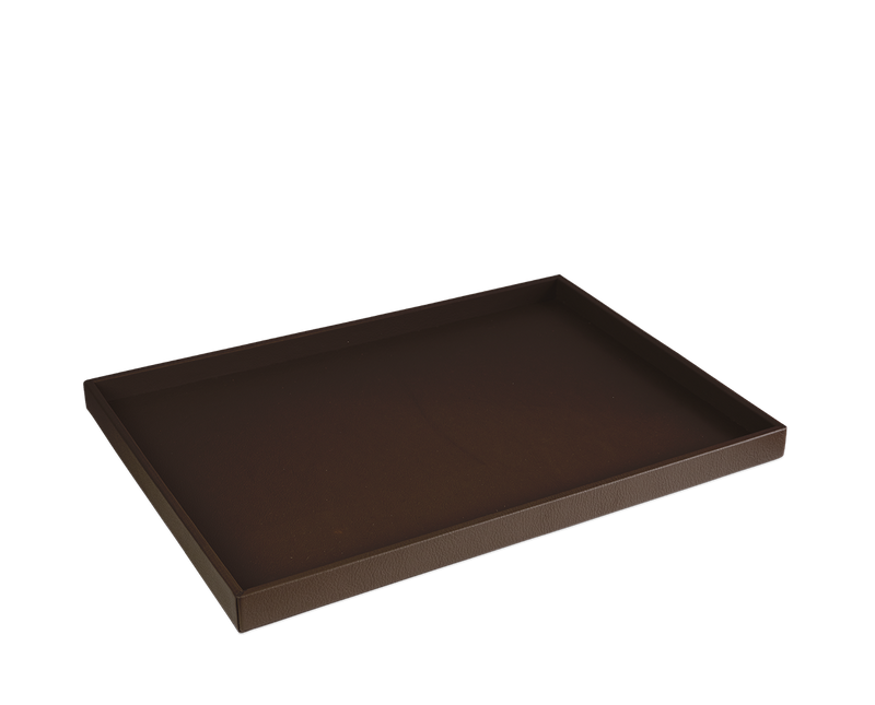 The Serving Tray: Leather - Tobacco - Large