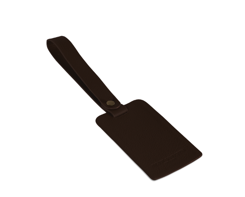 The Luggage Tag: Leather - Tobacco - One size
