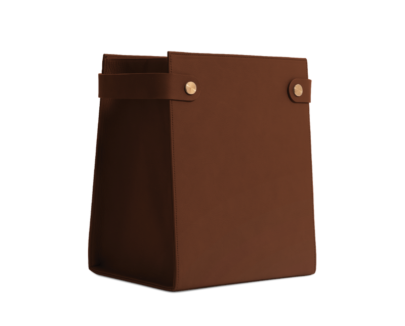 The Magazineholder: Leather - Cognac - One Size
