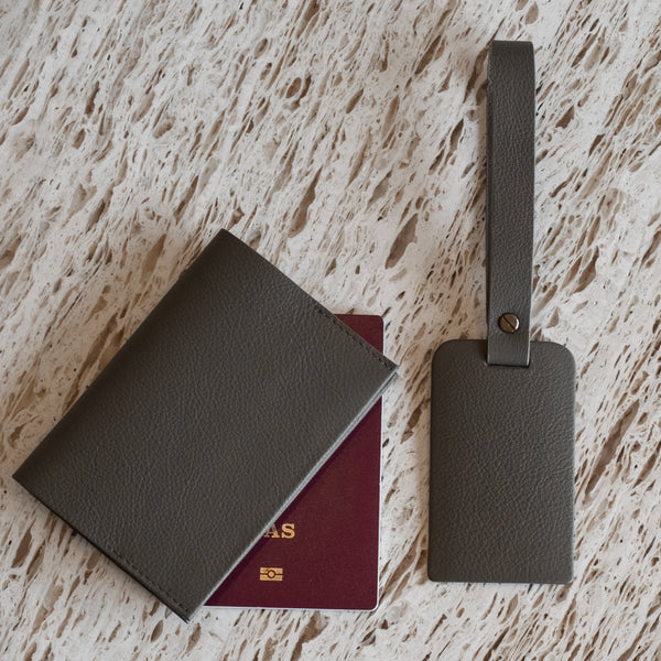 The Luggage Tag: Leather - Forest - One size