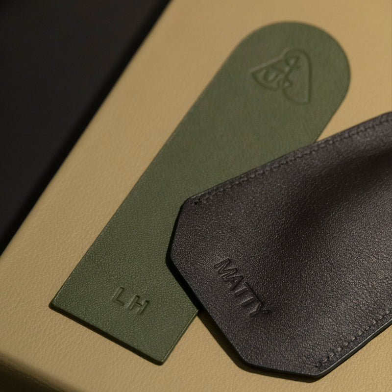 The Bookmark: Leather - Cognac - One size
