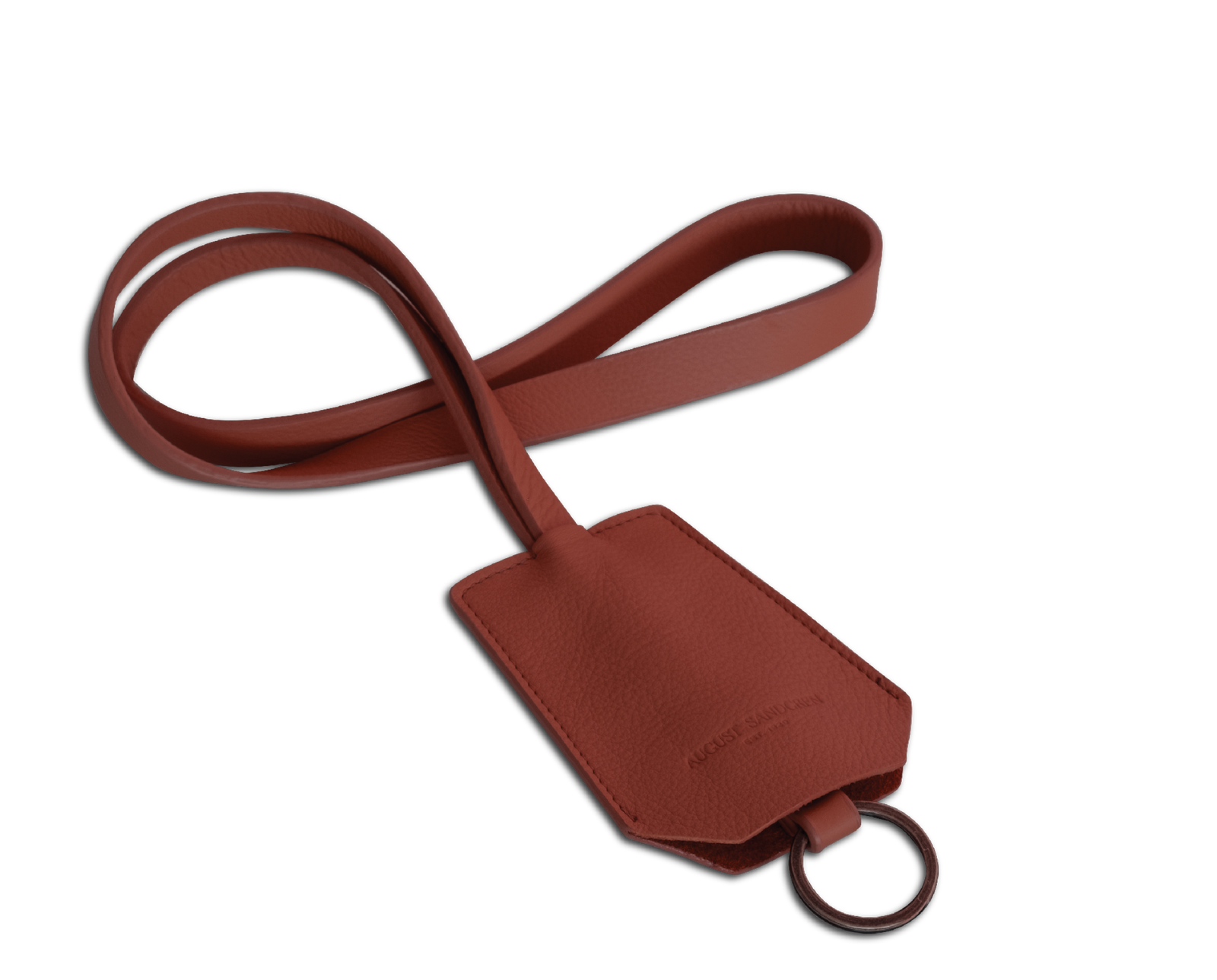 The Keyring: Leather - Terracotta - Long strap