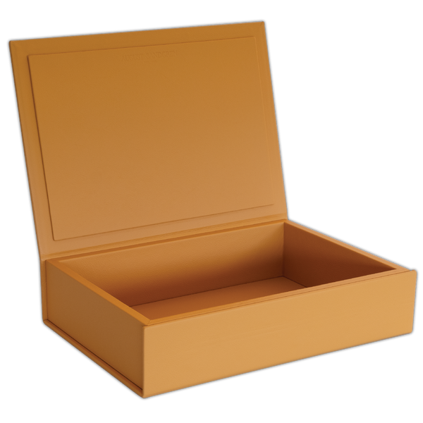 The Box: Leather - Saffron - Large