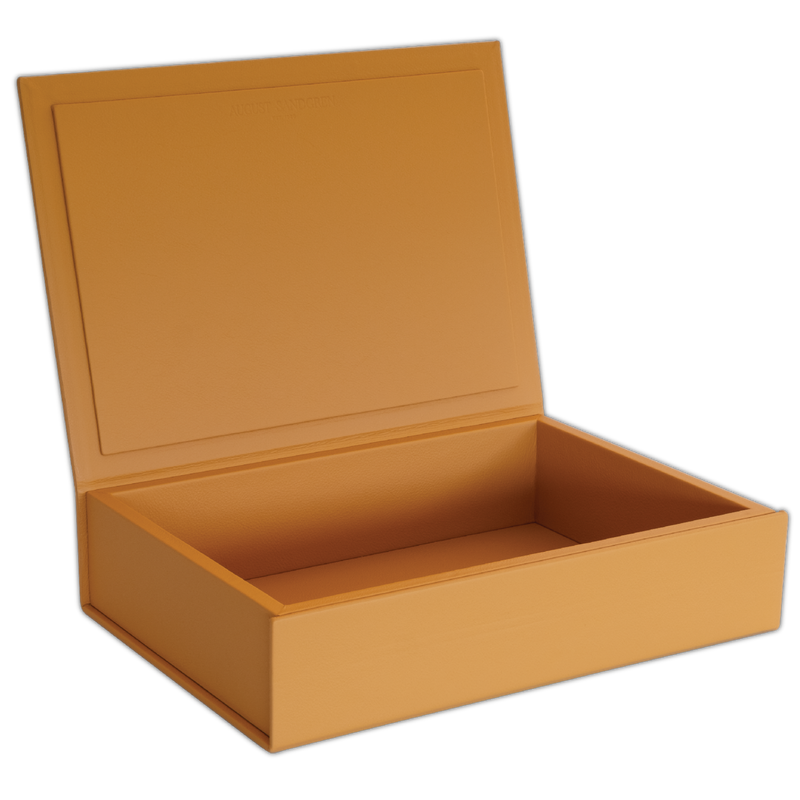 The Box: Leather - Saffron - Large
