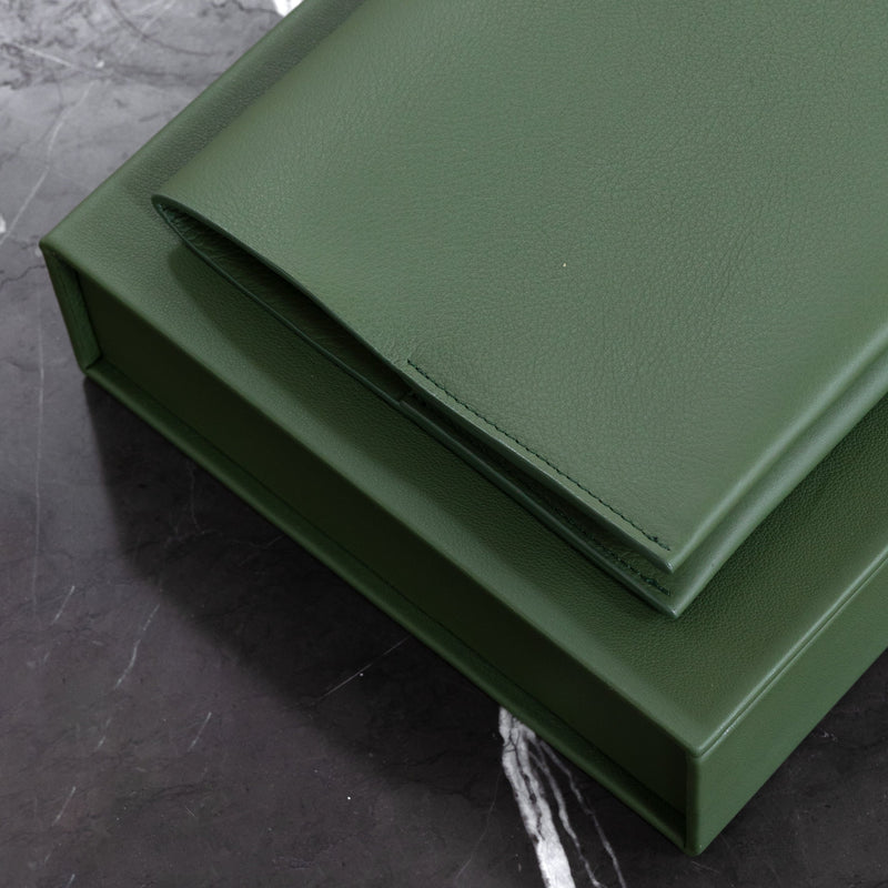 The Box: Leather - Cactus - Large