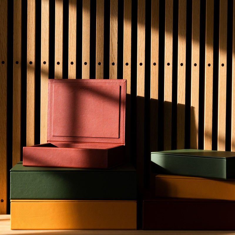 The Box: Leather - Terracotta - Medium