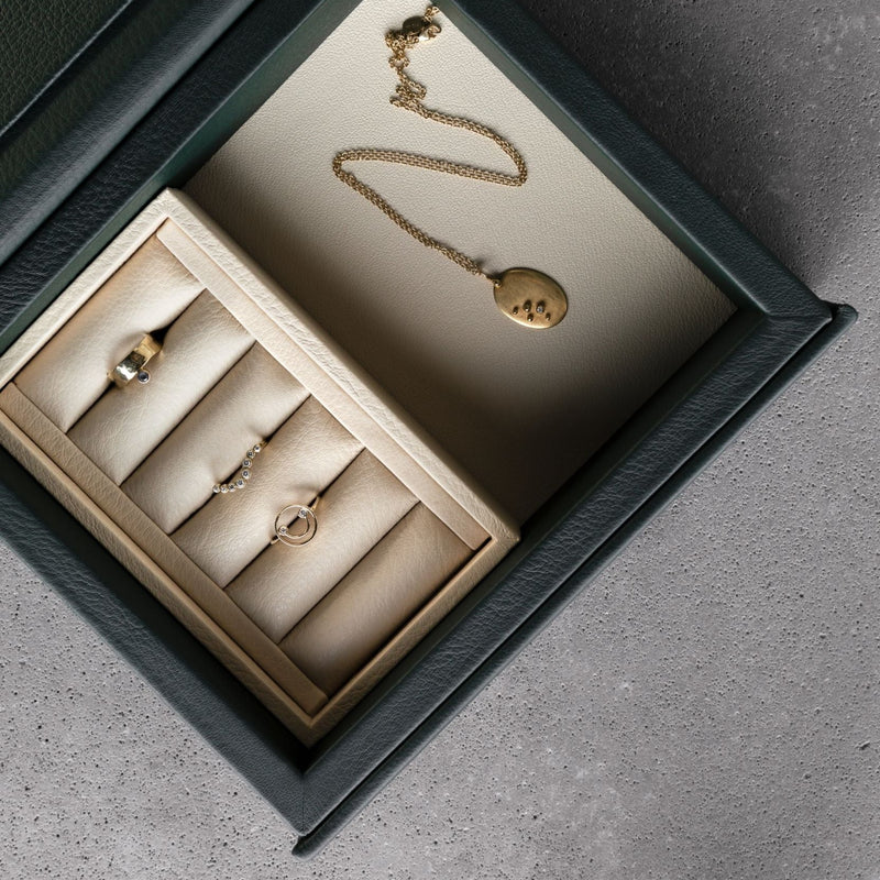The Jewelbox: Leather - Forest - Small
