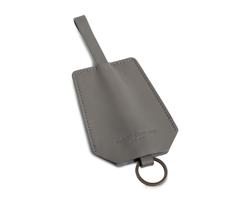 The Keyring: Surplus leather - Grey - Short strap (15 cm)