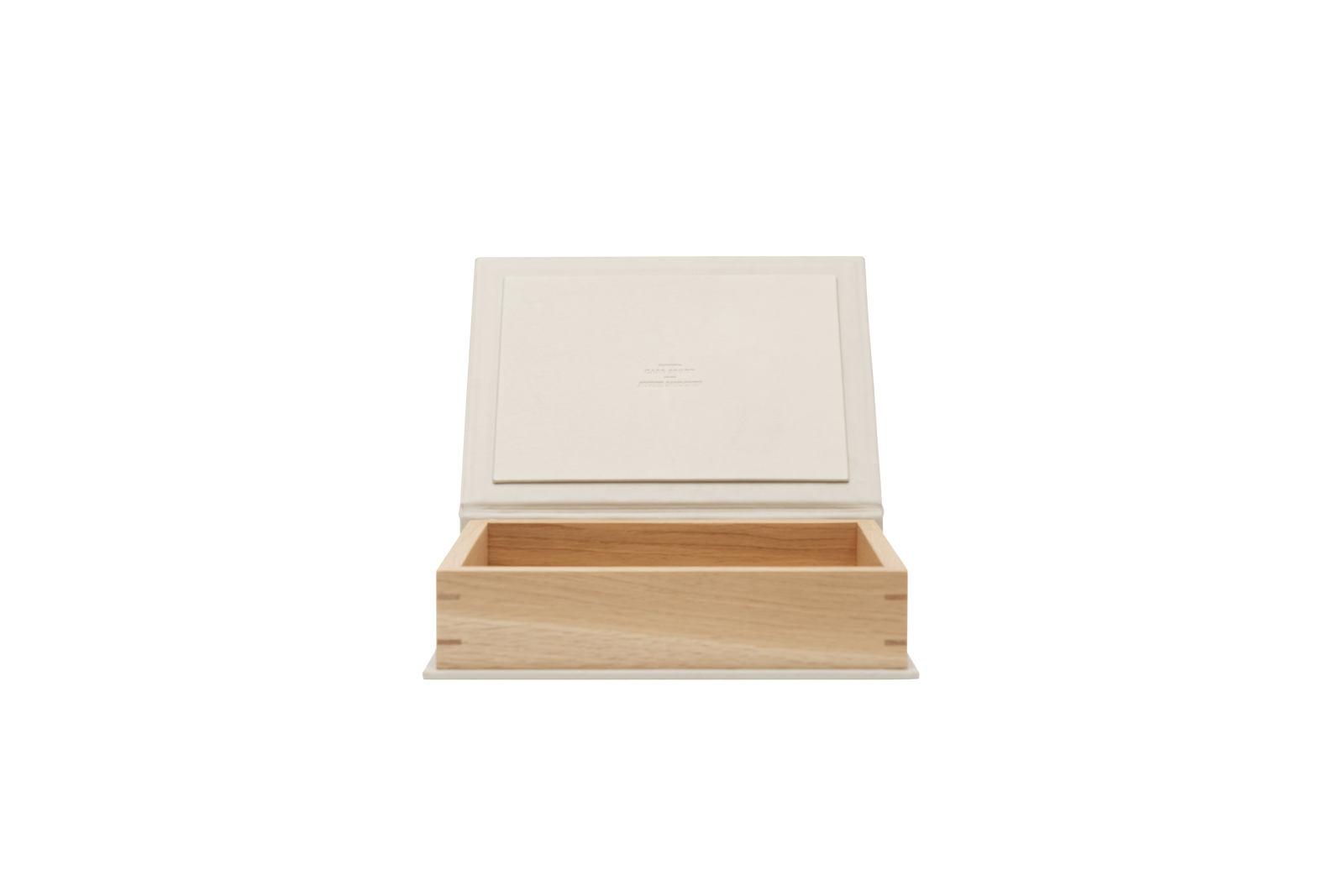 The N-BB01 Bookbox: Oak and leather - Pure - Medium