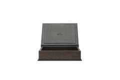The N-BB01 Bookbox: Oak and leather - Smoked - Medium