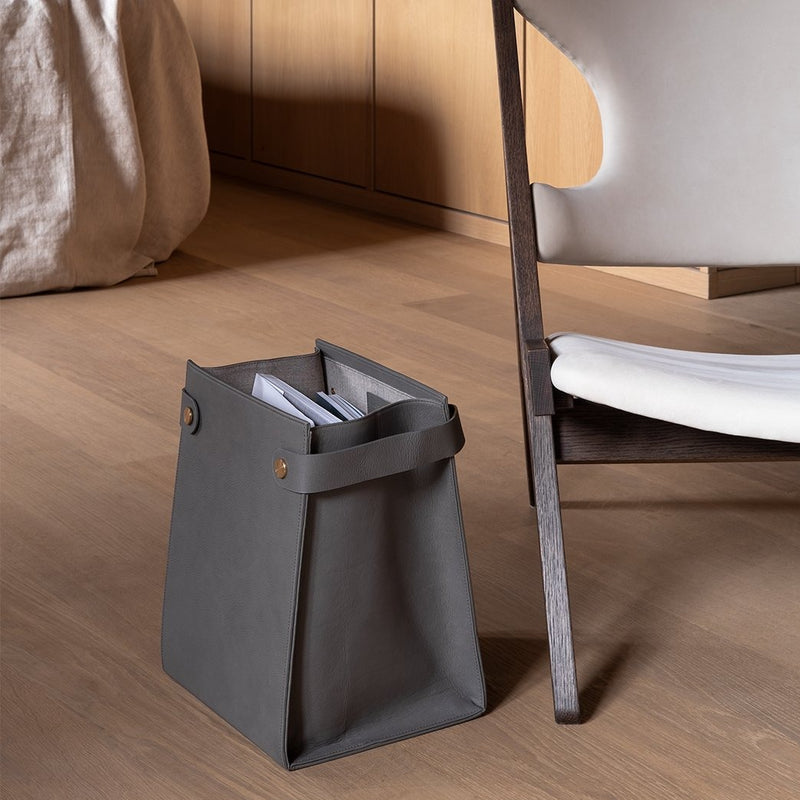 The Magazineholder: Leather - Grey - One Size